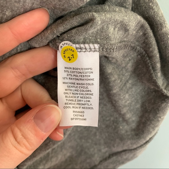 BP Grey/Gray Basic V-Neck Short Sleeve Tee Shirt Size Medium NWT - Picture 7 of 8